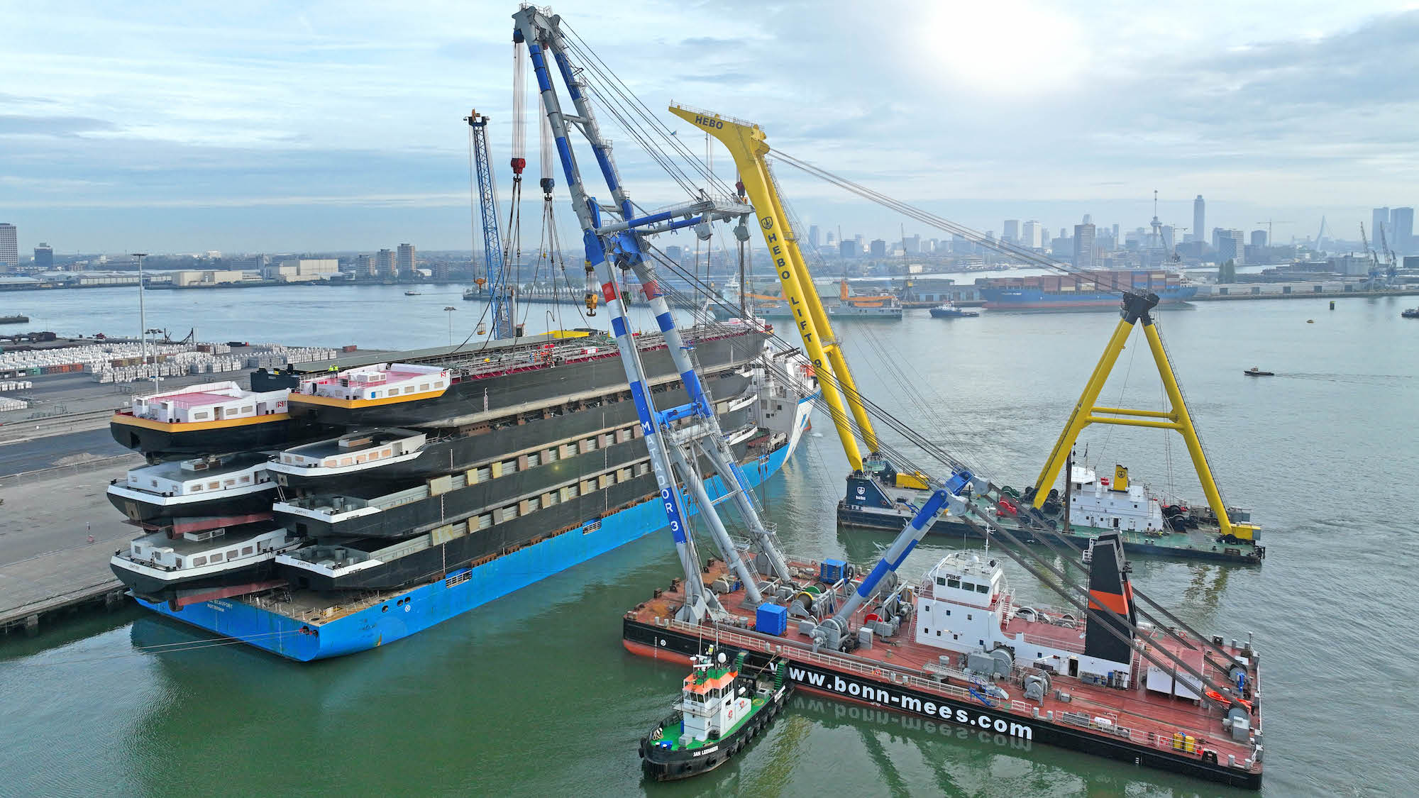 Maritime heavy lifters HEBO and Bonn & Mees join forces in ambitious merger